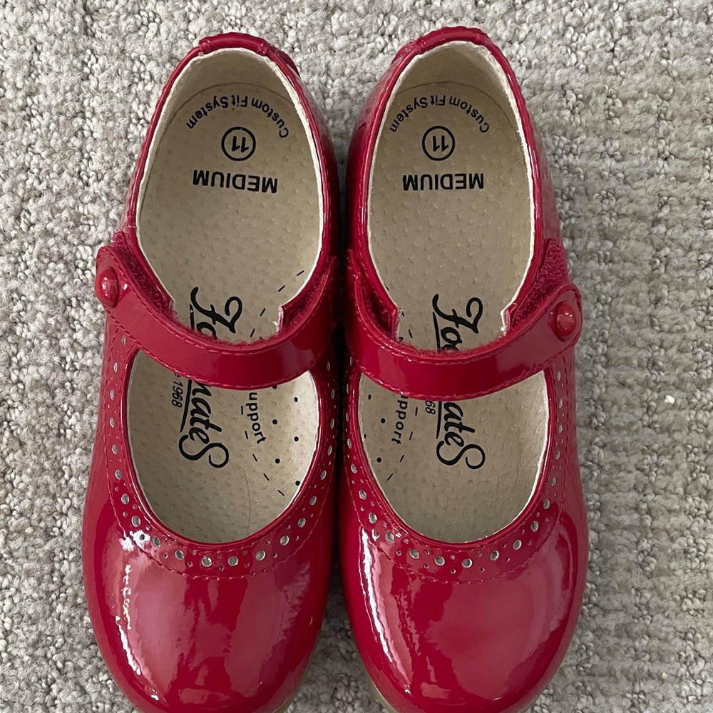*NEW* Kids Red Footmates Mary Jane Shoes
